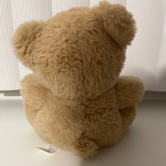 Cute Teddy Bear Plush Stuffed Animal Valentines Gift Hearts And Love Red Bow 9” - Picture 2 of 7